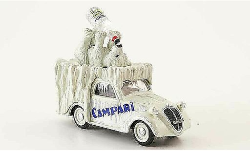 Fiat 500 B 1/43 Brumm Furgoncino Campari 1950 coche miniatura