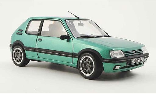 Peugeot 205 GTI 1/18 Norev Griffe verde 1990 coche miniatura