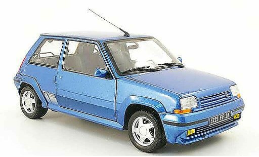 Renault 5 Turbo 1/18 Norev GT azul 1988 coche miniatura