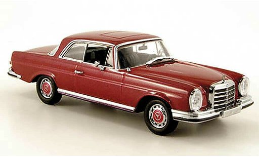 Mercedes 280 SE 1/43 Minichamps 3.5 Coupe (W111) rojo Sondermodell MCW 1970 coche miniatura
