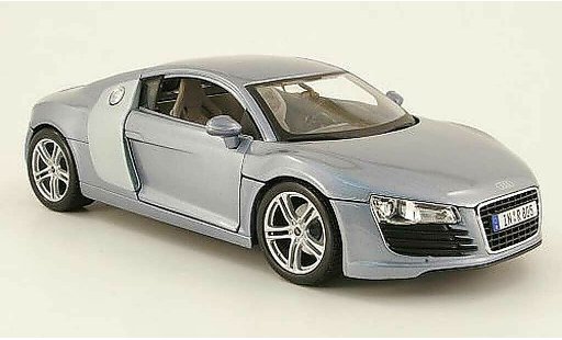 Audi R8 4.2 fsi 1/18 Maisto 5.2 gris coche miniatura