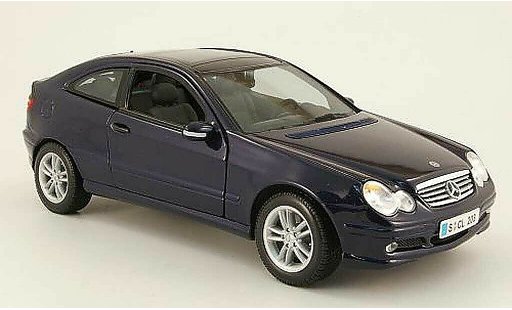 Mercedes Classe C Coupe 1/18 Maisto sportcoupe (cl203) azul coche miniatura