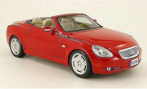 Lexus SC 430 1/18 Maisto rojo decapotable 2001 coche miniatura