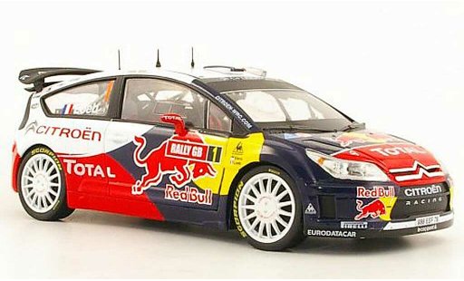 Citroen C4 WRC 2009 1/18 Norev No.1 Total / Red Bull S.loeb / D.Elena Rally GB coche miniatura