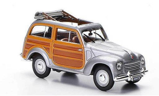 Fiat 500 Giardiniera 1/43 Norev Legno gris 1949 coche miniatura