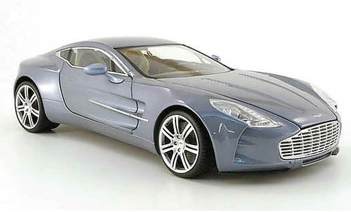 Aston Martin One-77 coupe 1/18 Mondo Motors 77 gris 2009 coche miniatura
