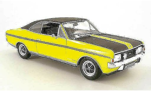 Opel Commodore A 1/18 Revell gs/e amarillo/noir coche miniatura