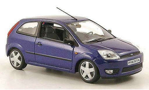 Ford Fiesta MKIV 1/43 Minichamps azul 3-portes coche miniatura