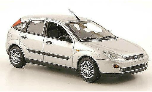Ford Focus Berline 1/43 Minichamps gris 5-portes 2002 coche miniatura