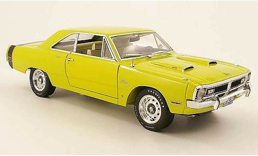 Dodge Dart 1971 1/18 Highway 61 340 swinger special amarillo verde coche miniatura