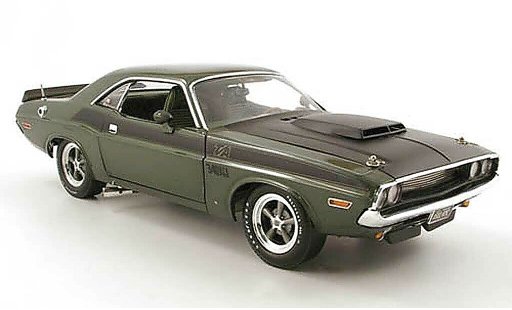Dodge Challenger 1970 1/18 Highway 61 t/a verde coche miniatura