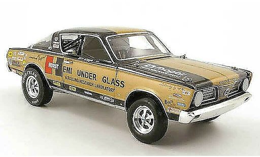 Plymouth Barracuda 1966 1/18 Highway 61 hurst hemi under glas bob riggle coche miniatura