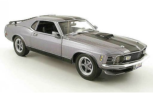 Ford Mustang Mach 1 1/18 Highway 61 1custom gris coche miniatura