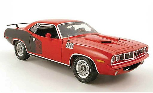 Plymouth Cuda 1971 1/18 Highway 61 383 rojo/noir coche miniatura