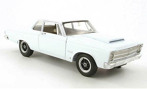 Plymouth Belvedere Belvedere II 1/18 Highway 61 blanco 1965 coche miniatura