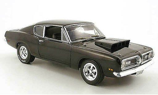 Plymouth Barracuda 1969 1/18 Highway 61 440 noir coche miniatura