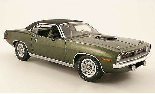 Plymouth Cuda 1970 1/18 Highway 61 hemi verde coche miniatura