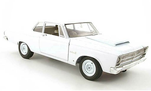 Plymouth Belvedere 1965 1/18 Highway 61 blanco coche miniatura
