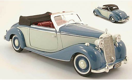 Mercedes 170 Cabriolet 1/18 Spark s (w191) azul/gris 1950 coche miniatura