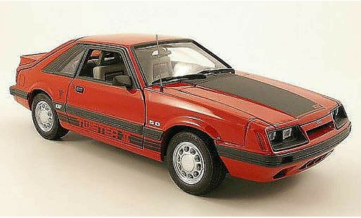 Ford Mustang GT 1/18 GMP twister ii rojo/matenoir 1985 coche miniatura
