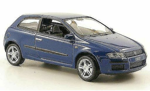 Fiat Stilo Berlina 1/43 Hachette azul 3-portes 2002 coche miniatura