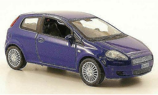 Fiat Grande Punto Berlina 1/43 Hachette azul 3-portes 2005 coche miniatura