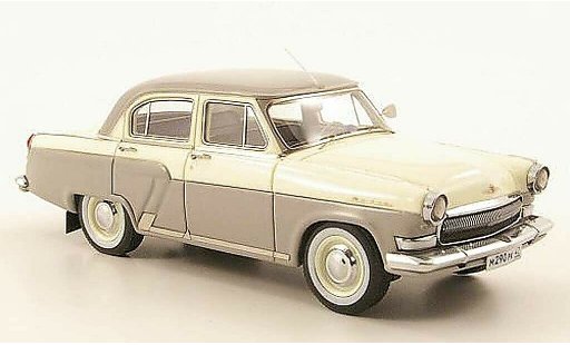 Gaz M21 Base 1/43 Neo gris/cremeblanco 1970 coche miniatura