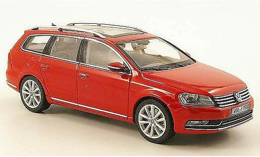 Volkswagen Passat B7 1/43 Schuco Variant rojo 2010 coche miniatura