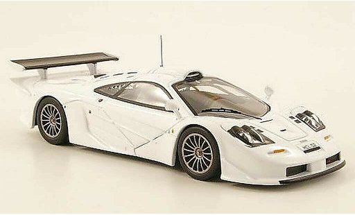 McLaren F1 GTR GTR Long Tail 1/43 IXO blanco Homologationsmodell 1997 coche miniatura
