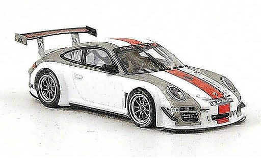 Porsche 911 GT3 1/43 Minichamps R gris /blanco/rojo coche miniatura