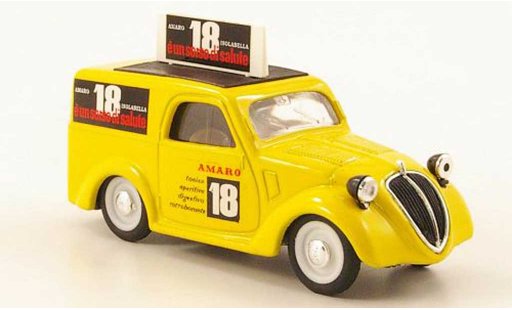Fiat 500 B 1/43 Brumm Furgoncino Amaro 18 Isolabella 1946 coche miniatura