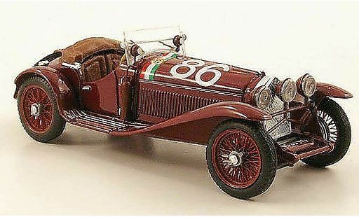 Alfa Romeo 1750 corsa 1/43 Brumm No.86 Campari / Marinoni Mille Miglia 1931 coche miniatura
