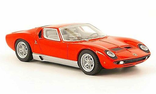 Lamborghini Miura S 1/43 Look Smart rojo Motorshow Paris 1968 coche miniatura