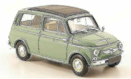 Steyr Puch 700 Base 1/43 Brumm C verde cerrado 1961 coche miniatura