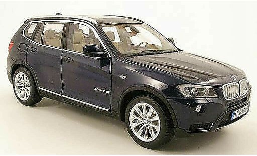 Bmw X3 F25 1/18 Norev azul 2010 coche miniatura