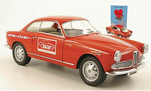 Alfa Romeo Giulietta sprint 1/18 Mini Miniera rojo 100 ans coche miniatura