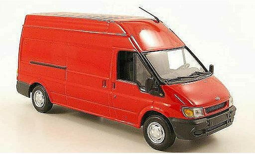 Ford Transit Kastenwagen 1/43 Minichamps Furgoneta rojo 2000 coche miniatura