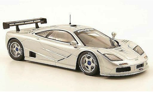 McLaren F1 GTR GTR 1/43 IXO gris Rennversion coche miniatura