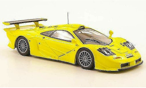 McLaren F1 GTR GTR Long Tail 1/43 IXO amarillo Homologationsmodell 1997 coche miniatura