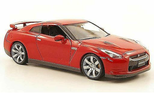 Nissan Skyline R35 1/43 Fujimi GT-R rojo LHD 2007 coche miniatura