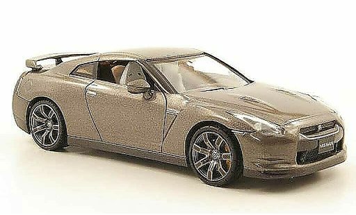 Nissan Skyline R35 1/43 Fujimi GT-R gris LHD 2007 coche miniatura