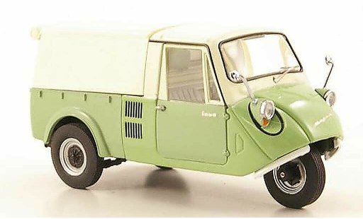 Mazda K360 Base 1/43 Ebbro verde/beige Dreirad-plataforma/Plane 1962 coche miniatura