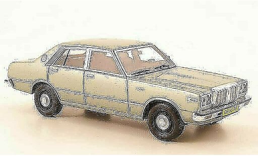Datsun 200L Berline 1/43 Neo Laurel (C230) grisverde coche miniatura