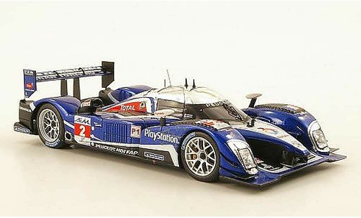 Peugeot 908 2010 1/43 Spark HDI-FAP No.2 Play Station 1000 Km Zhuhai ILMC coche miniatura