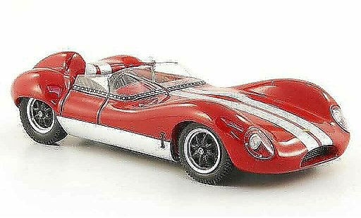 Lola MK1 Base 1/43 Spark rojo/gris 1960 coche miniatura