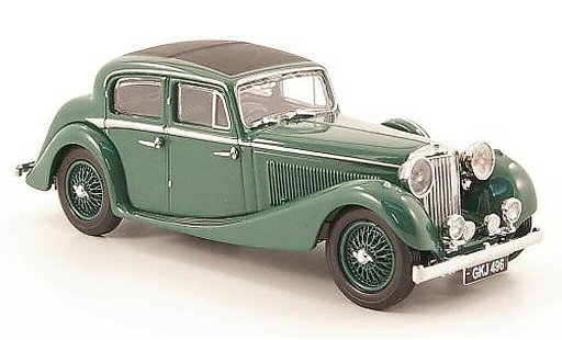 Jaguar SS Base 1/43 Oxford 2.5 litre verde coche miniatura
