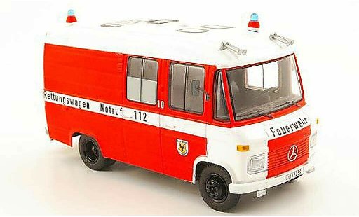Mercedes L408 Base 1/43 Schuco pompier Dortmund - Rettungswagen coche miniatura