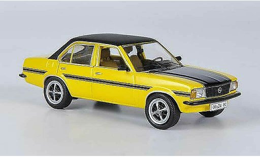 Opel Ascona B SR 1/43 Schuco amarillo/negro coche miniatura