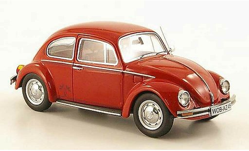 Volkswagen Kafer Base 1/43 Schuco 1200 rojo ''Der Samtrote'' coche miniatura