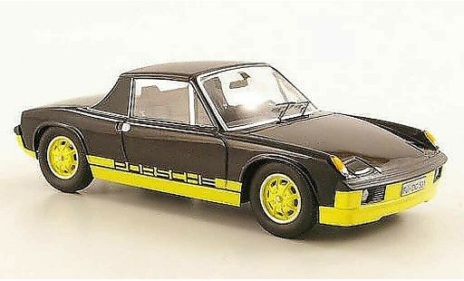 Porsche 914 Base 1/43 Schuco negro/amarillo ''Bumblebee'' coche miniatura